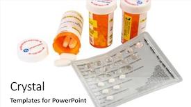  Presentation with medicines - Amazing slides having medicaid - collection of prescription medicines backdrop and a white colored foreground