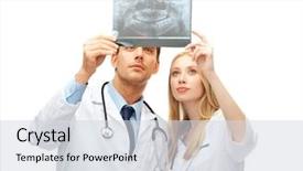  Presentation with healthcare - Slide set enhanced with medicaid - healthcare and medical concept background and a sky blue colored foreground