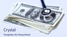  Presentation with stethoscope medication - Colorful theme enhanced with cemetry - logtun church is backdrop and a tawny brown colored foreground