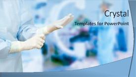  Presentation with orthopaedict operation - Amazing presentation theme having medicaid - preparation for operation backdrop and a light blue colored foreground