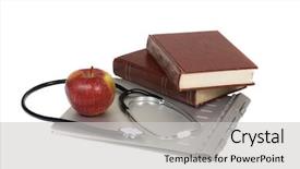  Presentation with medical journal - Presentation theme consisting of journal medical - best doctor's advice background and a light gray colored foreground