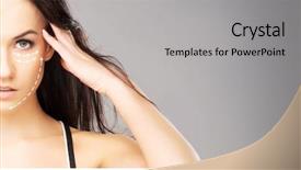  Presentation with wind energy close up portrait - PPT theme consisting of medical - close-up portrait of beautiful fresh background and a light gray colored foreground