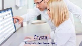  Presentation with laboratory - Beautiful PPT layouts featuring medical - colleagues in uniform backdrop and a sky blue colored foreground