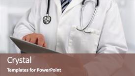  Presentation with digital hospital - PPT theme enhanced with medical - doctor in hospital using background and a violet colored foreground