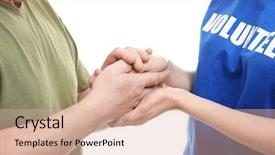  Presentation with volunteer - Audience pleasing PPT theme consisting of  backdrop and a  colored foreground