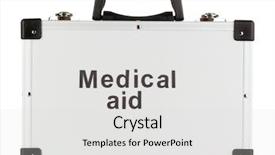  Presentation with silver fern black white flag - Beautiful slides featuring medical aluminum - silvery diplomat suitcase isolated backdrop and a  colored foreground