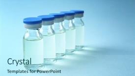  Presentation with debate - Colorful slides enhanced with medical ampules on colour background backdrop and a cool aqua colored foreground