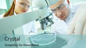  Presentation with medical assistant - PPT theme enhanced with live now keep smiling concept background and a gray colored foreground