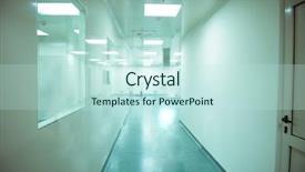  Presentation with drugs - Audience pleasing PPT theme consisting of clean lab modern interior science - medical and drugs factory backdrop and a sky blue colored foreground