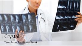  Presentation with radiology - PPT theme consisting of medical and radiology concept - african background and a  colored foreground