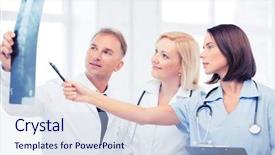  Presentation with radiology - Audience pleasing slides consisting of medical and radiology concept - doctor backdrop and a  colored foreground