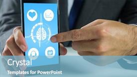  Presentation with blue line - PPT layouts with medical background with blue ecg background and a light blue colored foreground