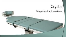  Presentation with surgical - Presentation theme consisting of medical bed - new and modern surgical table background and a white colored foreground