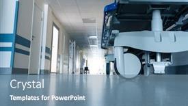  Presentation with hospital bed - Slide deck enhanced with medical-bed-on-wheels background and a seafoam green colored foreground
