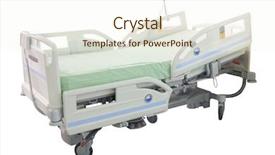  Presentation with medical - Amazing slide set having medical bed under the white backdrop and a cream colored foreground