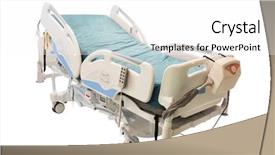  Presentation with bed - Slide deck enhanced with medical bed under the white background and a white colored foreground