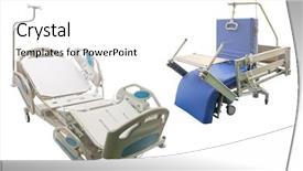  Presentation with medical - Amazing presentation theme having medical-bed-under-the-white backdrop and a white colored foreground