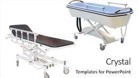  Presentation with medical - Cool new presentation design with medical-bed-under-the-white backdrop and a white colored foreground