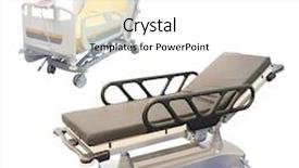  Presentation with medical - Slides consisting of medical-bed-under-the-white background and a white colored foreground