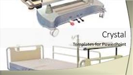  Presentation with medical - Beautiful presentation design featuring medical-bed-under-the-white backdrop and a white colored foreground