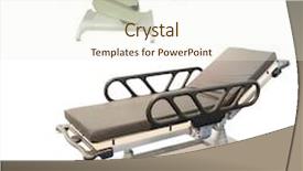  Presentation with medical - Presentation theme with medical-bed-under-the-white background and a cream colored foreground