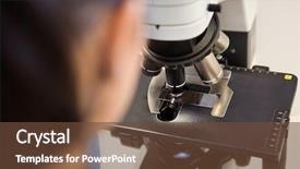  Presentation with microwave imaging image of modern - Beautiful PPT theme featuring medical blood - cropped image of scientist using backdrop and a tawny brown colored foreground