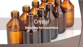  Presentation with healthy food medical bottle - Cool new presentation theme with medical bottles in the row backdrop and a  colored foreground