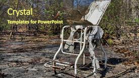  Presentation with chernobyl - Colorful PPT theme enhanced with medical building construction - hdr hospital chernobyl area lost backdrop and a tawny brown colored foreground