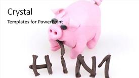  Presentation with h1n1 - PPT theme featuring ancient borobudur temple on java in indonesia background and a tawny brown colored foreground