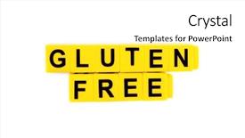 Presentation with gluten free - Amazing presentation having medical celiac - phrase gluten free made backdrop and a white colored foreground