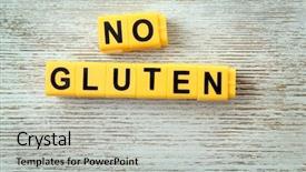  Presentation with gluten - PPT layouts consisting of medical celiac - phrase no gluten made background and a light gray colored foreground