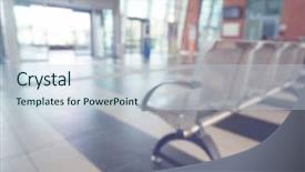  Presentation with waiting room - Presentation theme enhanced with medical center - blurred view of waiting room background and a lemonade colored foreground