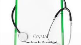  Presentation with medical clipboard - Cool new slides with medical-clipboard-and-stethoscope-isolated backdrop and a white colored foreground