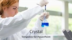  Presentation with cute science - Presentation theme enhanced with pharmacy college - cute science student putting blue background and a lemonade colored foreground