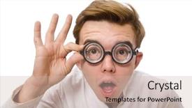  Presentation with ethical doctor - Beautiful PPT layouts featuring medical confused student - funny doctor isolated on white backdrop and a soft green colored foreground