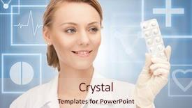  Presentation with contraceptive - Cool new presentation with medical contraceptive - picture of attractive female doctor backdrop and a lemonade colored foreground