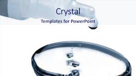  Presentation with drop of water - PPT theme enhanced with medical details - drop of water falls background and a  colored foreground