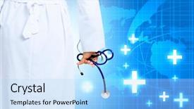  Presentation with media image - Beautiful slide set featuring attributes innovation - image of human hand holding backdrop and a light blue colored foreground