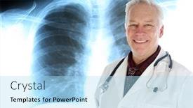  Presentation with today - Beautiful PPT theme featuring medical-doctor-a-handsome-medical backdrop and a light blue colored foreground