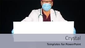  Presentation with medical sign - PPT theme consisting of medical-doctor-an-evil-doctor background and a light gray colored foreground