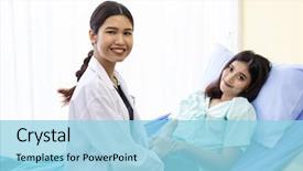  Presentation with hands holding - Amazing PPT theme having medical doctor holding patient's backdrop and a  colored foreground