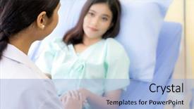  Presentation with hands holding - PPT layouts consisting of medical doctor holding patient's background and a  colored foreground