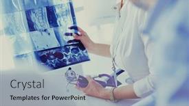  Presentation with doctor office - Presentation theme having medical-doctor-looking background and a light gray colored foreground