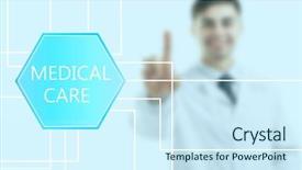  Presentation with medical concept - Amazing slide deck having medical doctor modern medical technologies backdrop and a cool aqua colored foreground