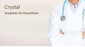  Presentation with lyme borreliosis lyme disease medical - Beautiful slide deck featuring medical doctor backdrop and a sky blue colored foreground