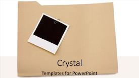  Presentation with text file - Amazing theme having medical document - file folder with blank label backdrop and a lemonade colored foreground