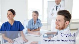  Presentation with medical education - Audience pleasing slide deck consisting of medical education health care medical backdrop and a lemonade colored foreground