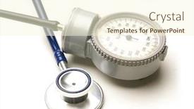  Presentation with elements - PPT layouts consisting of medical elements isolated on white background and a cream colored foreground