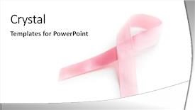  Presentation with breast cancer - Amazing slide deck having medical emblem - pink breast cancer ribbon breast backdrop and a  colored foreground