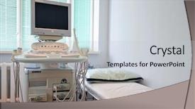  Presentation with medical embryo - Presentation having medical embryo - ultrasound apparatus in a consulting background and a light gray colored foreground